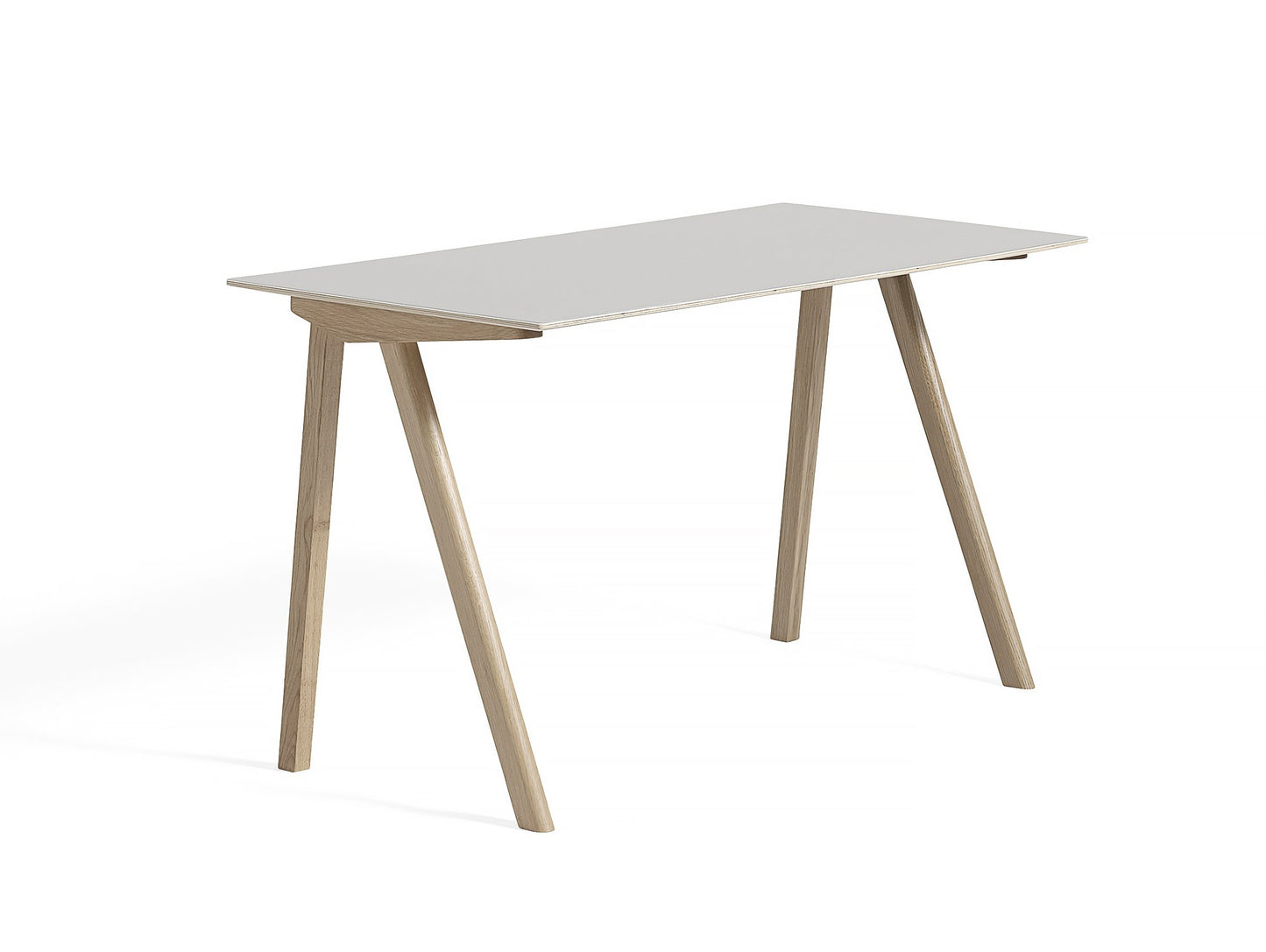 Copenhague Desk CPH90 by HAY - Off-White Linoleum / Soaped Oak