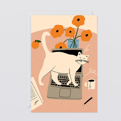 'Stop Working' Greetings Card by Wrap Stationery