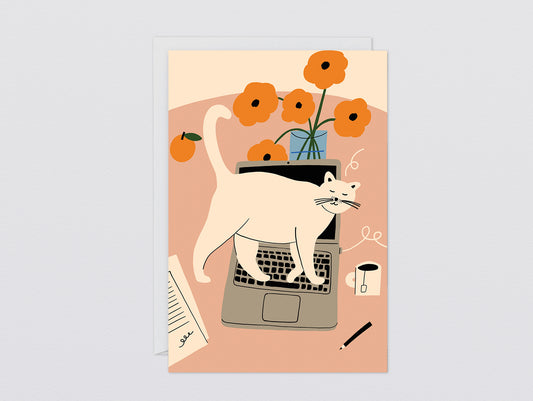 'Stop Working' Greetings Card by Wrap Stationery