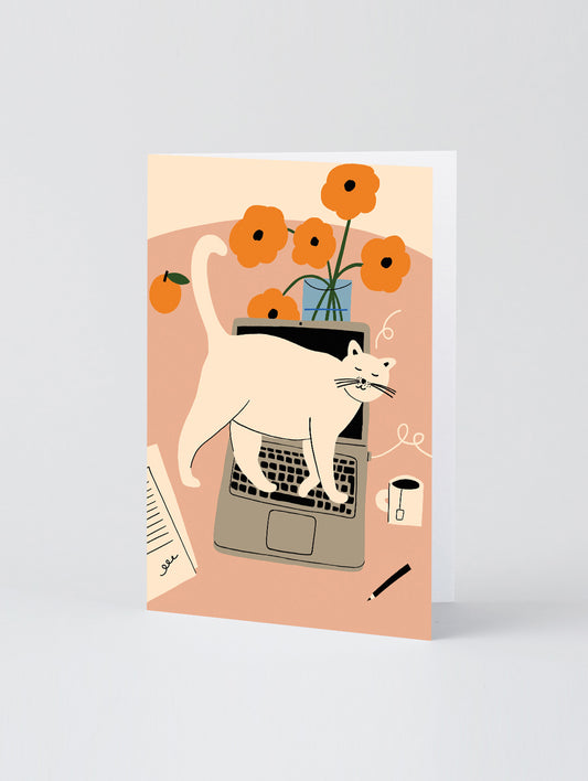 'Stop Working' Greetings Card by Wrap Stationery