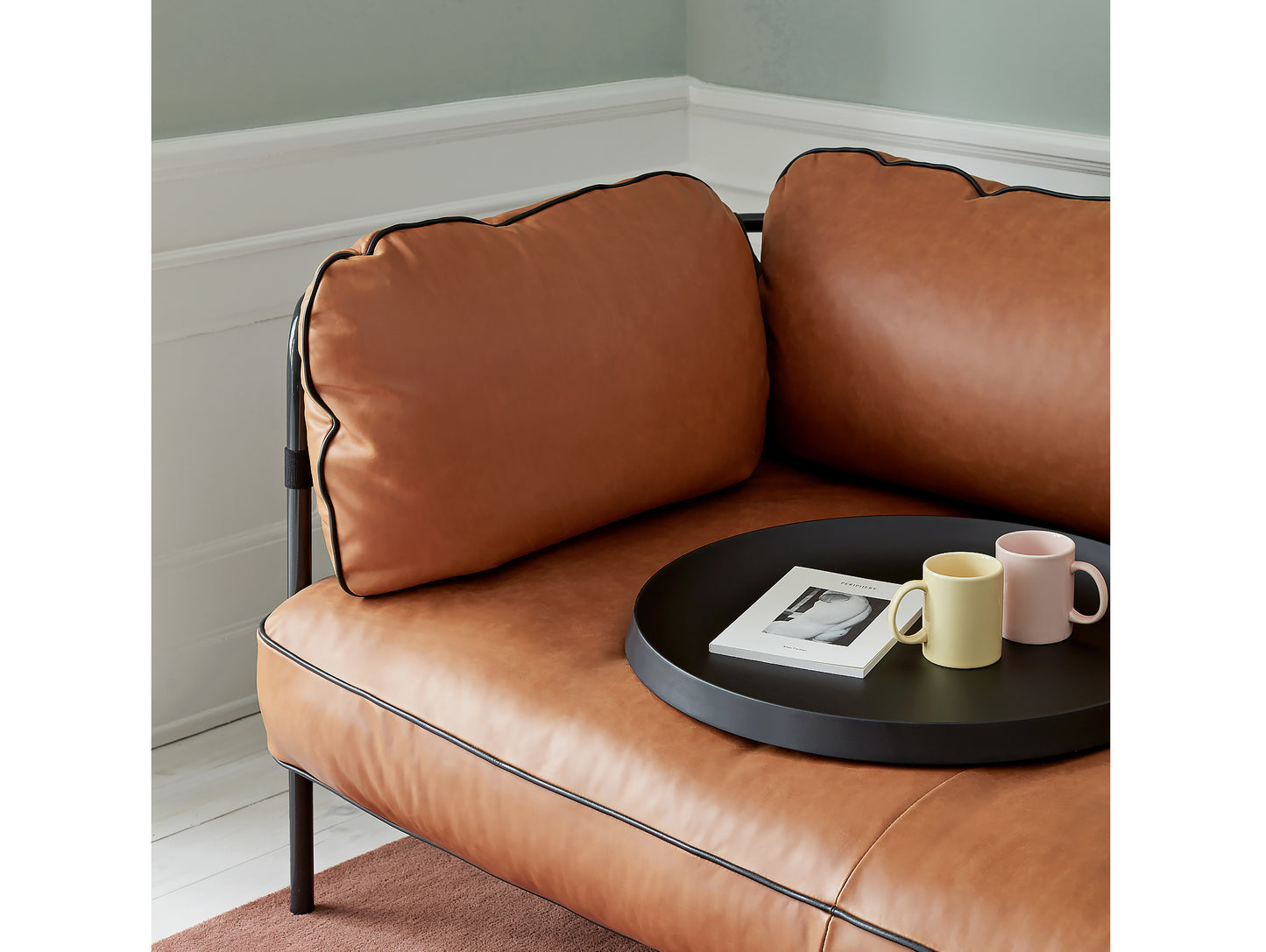 HAY Can Sofa 2.0 - Cognac Silk Leather