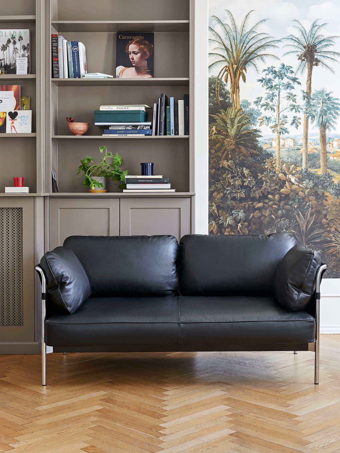 HAY Can Sofa 2.0 - Black Silk Leather