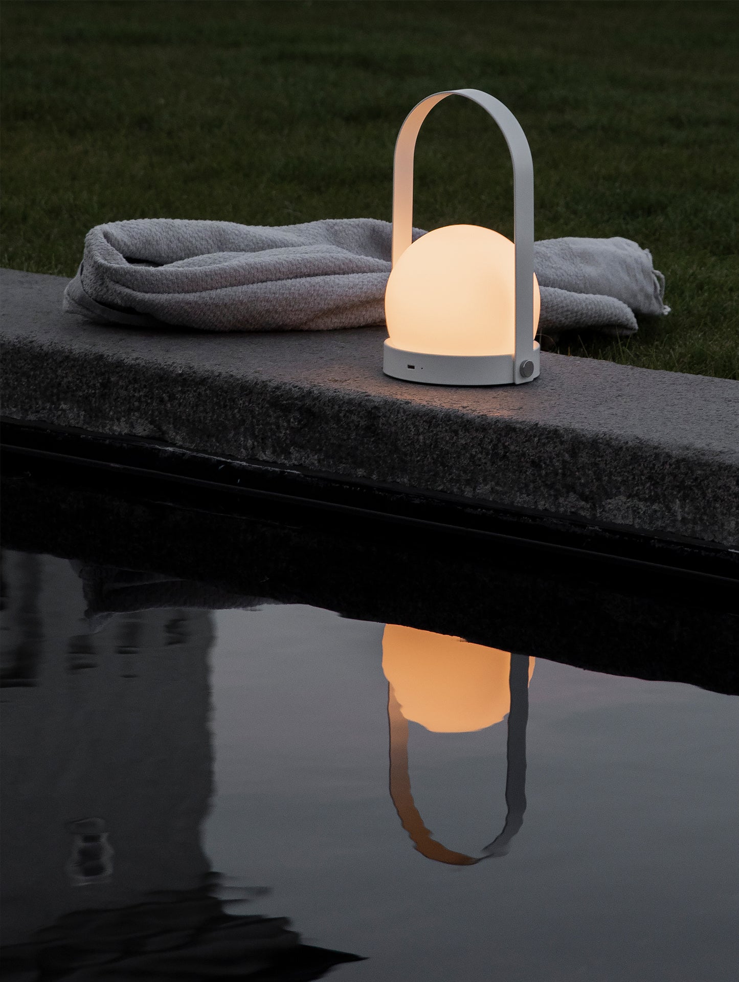 White Carrie Lamp by Menu