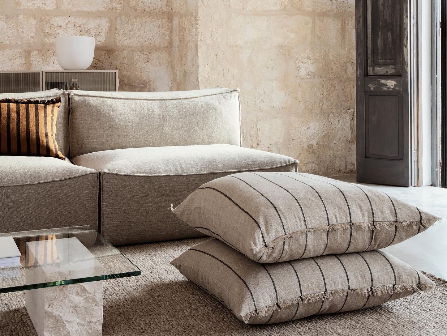 Catena 2-Seater Modular Sofa in Rich Linen by Ferm Living