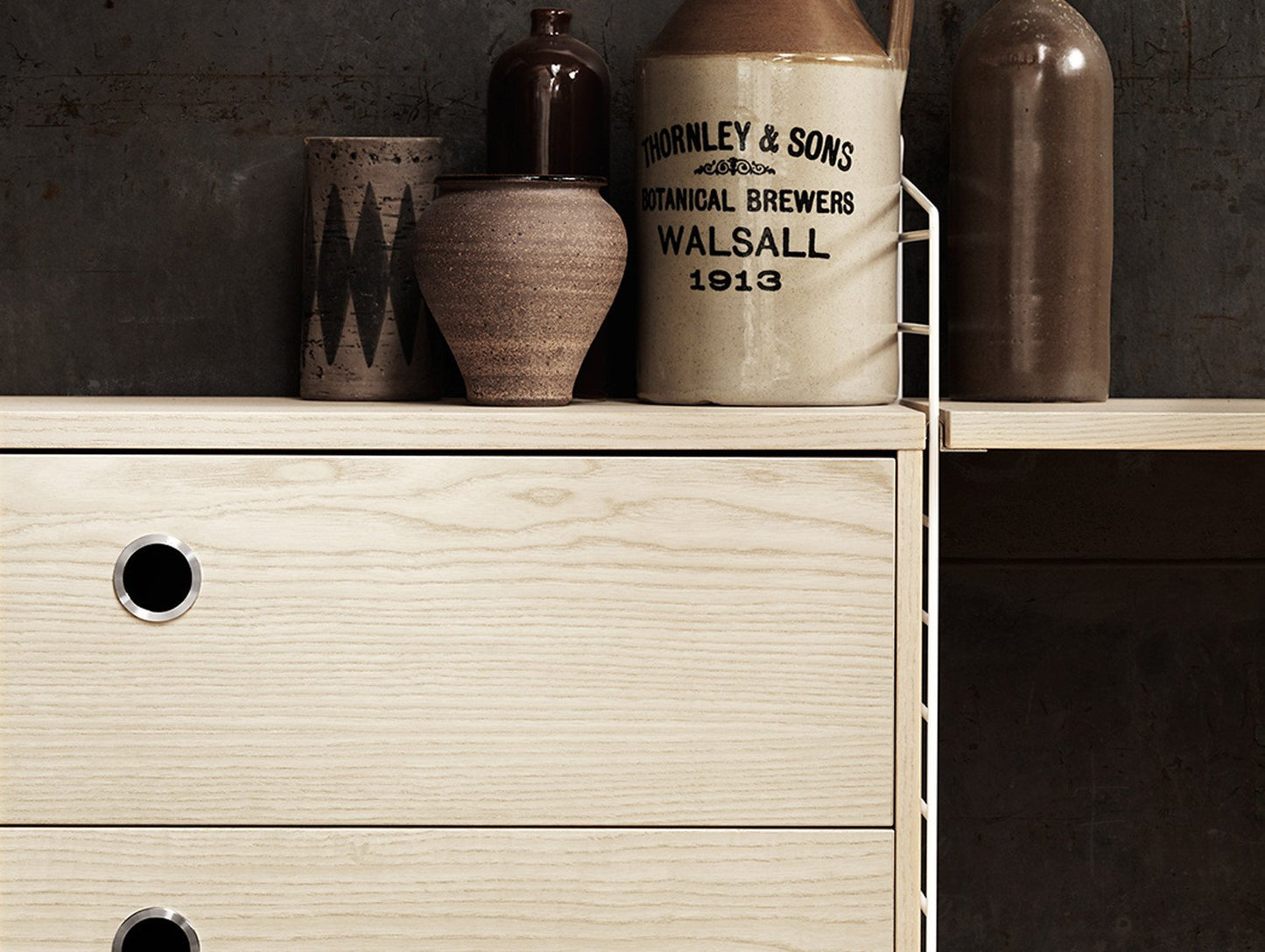 String System Chest with 2 Drawers