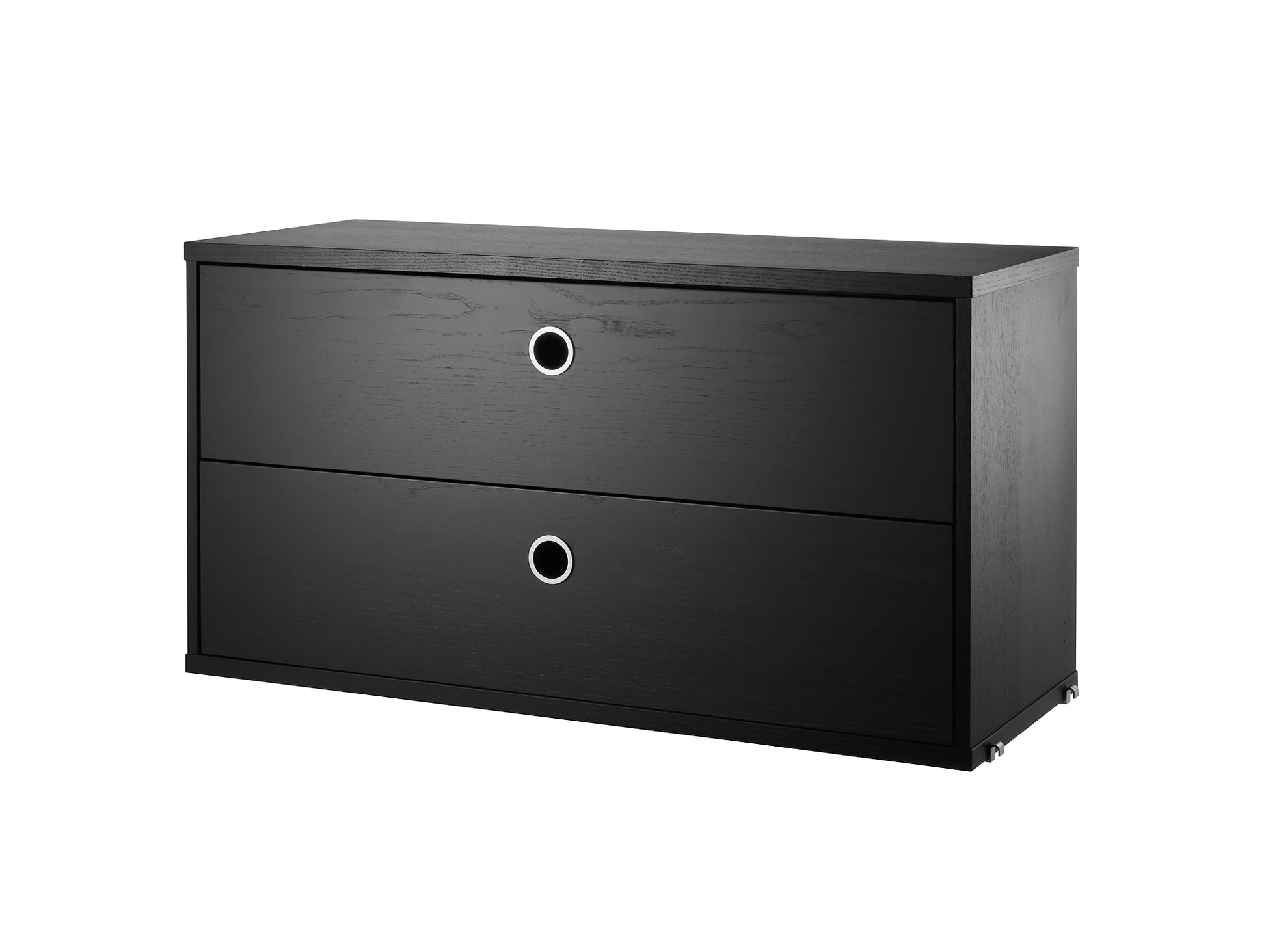 String System Drawers - Wide - Black Ash