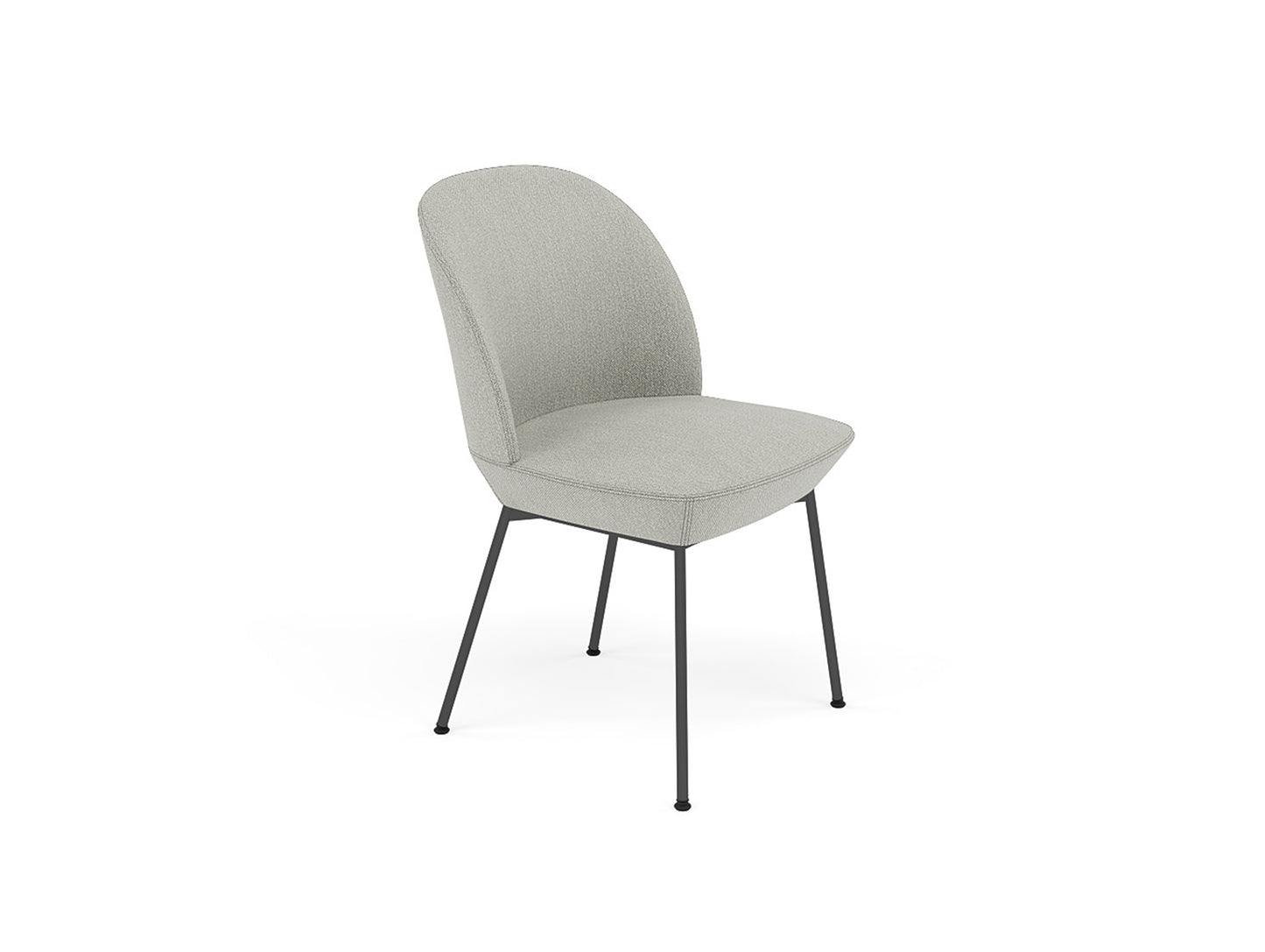 Oslo Side Chair by Muuto - Clay 12 / Black Steel Base