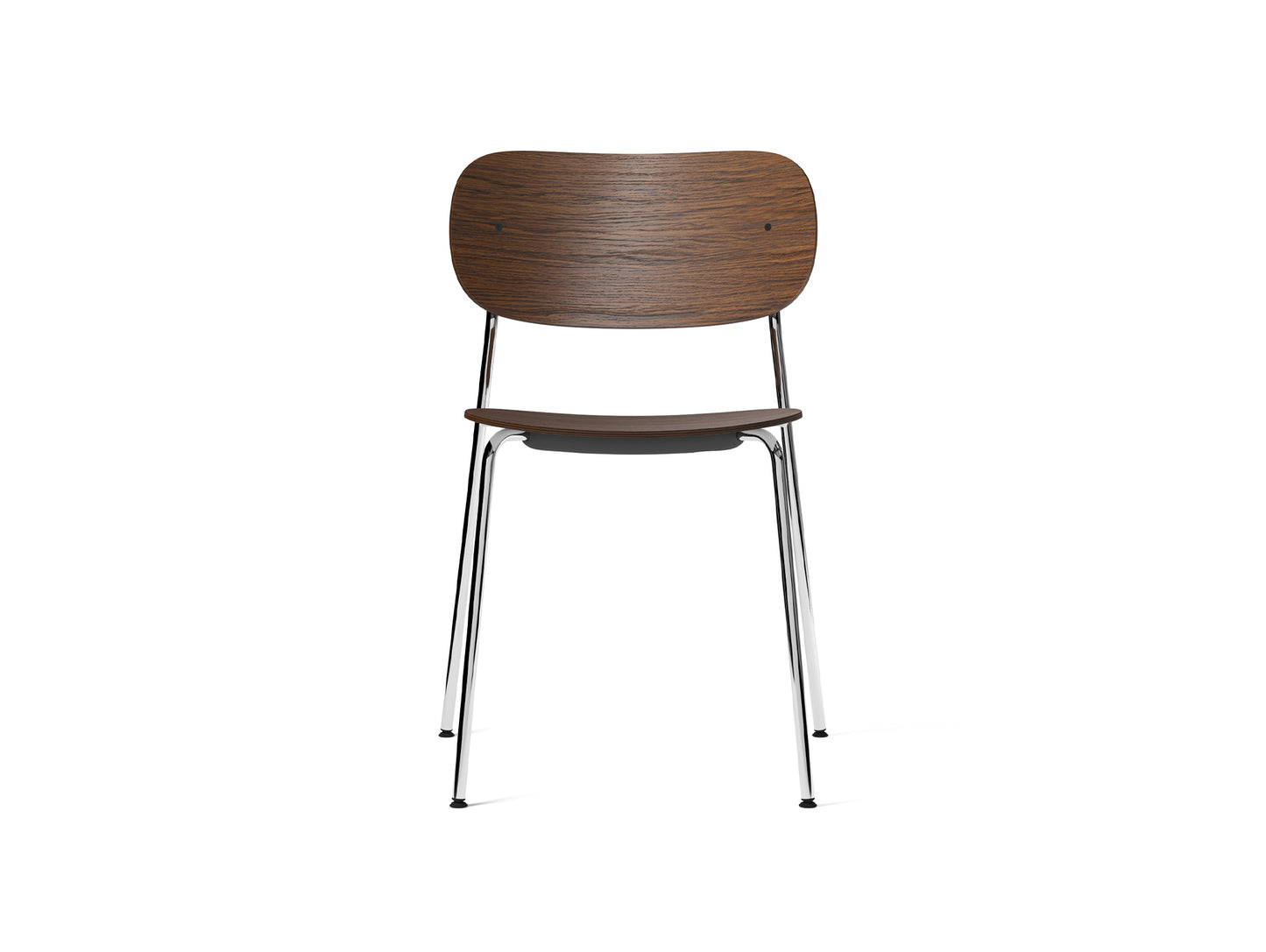 Co Dining Chair by Menu - Without Armrest / Chromed Steel / Dark  Oak