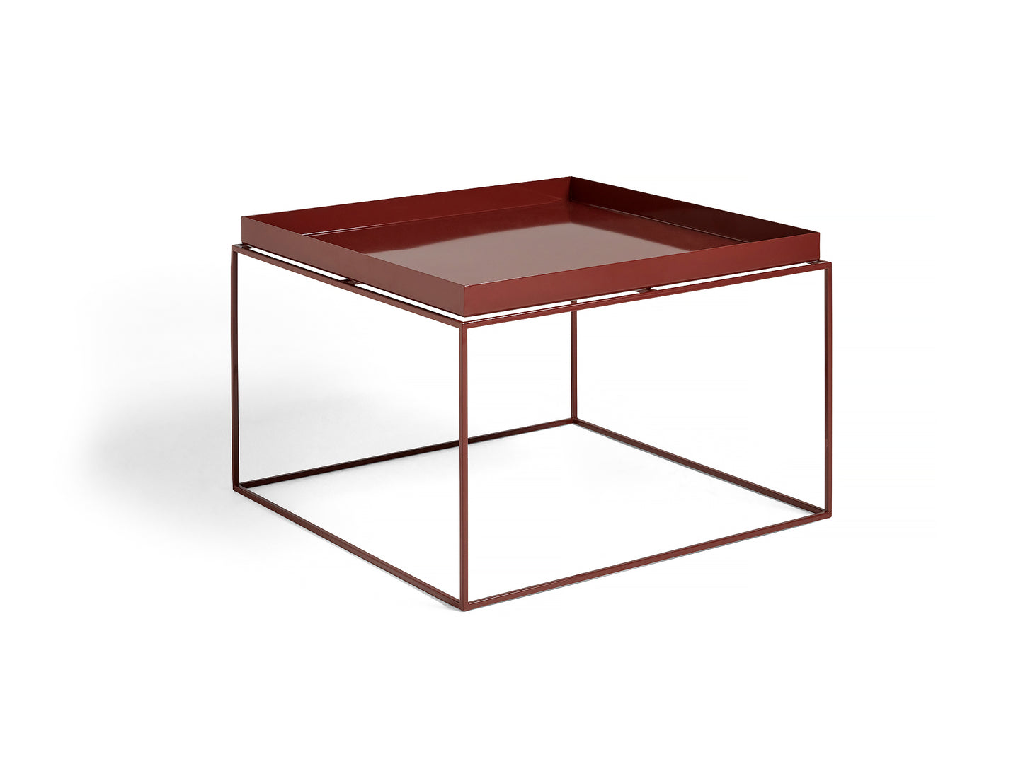 Coffee Chocolate High Gloss Tray Table by HAY