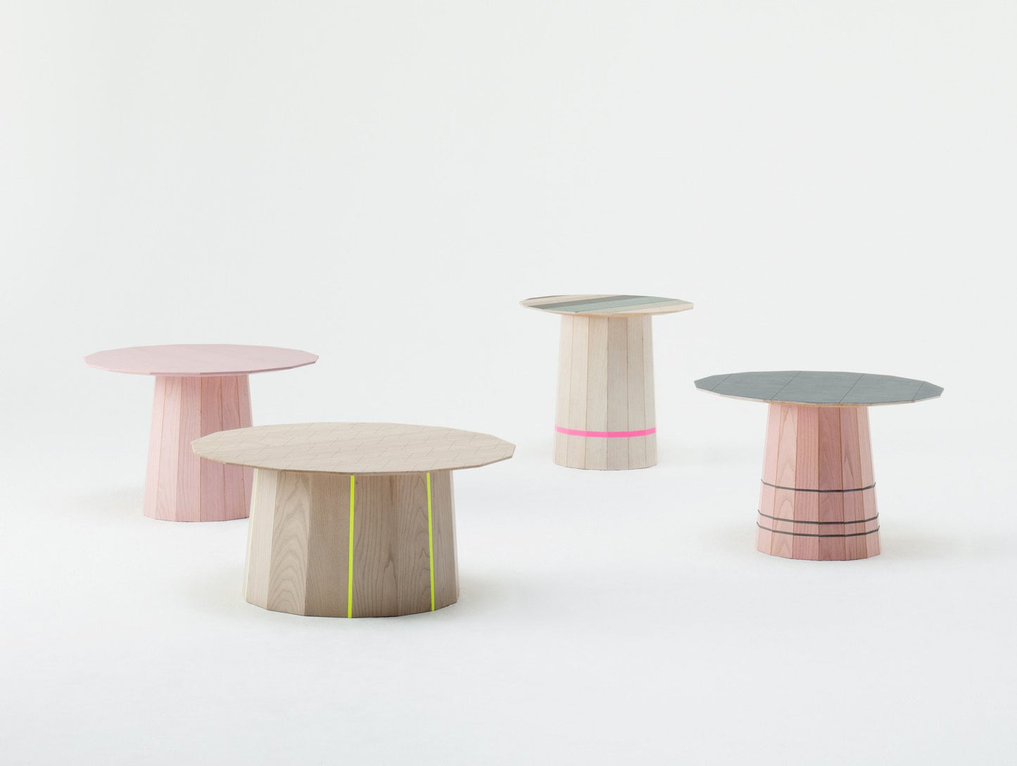 Colour Wood Side Table