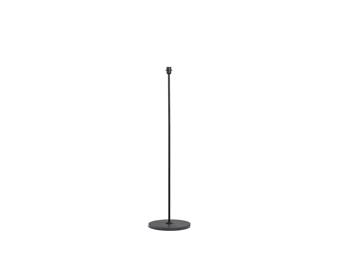 Common Floor Lamp by HAY - Soft Black Stem / Black Terrazzo Base