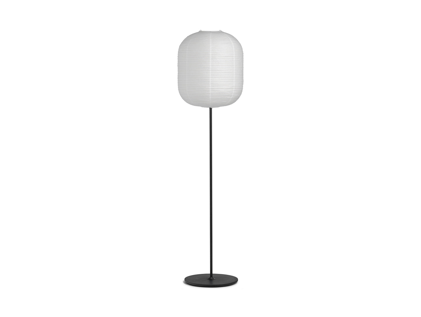 Common Floor Lamp by HAY - Oblong / Soft Black Stem / Black Steel Base