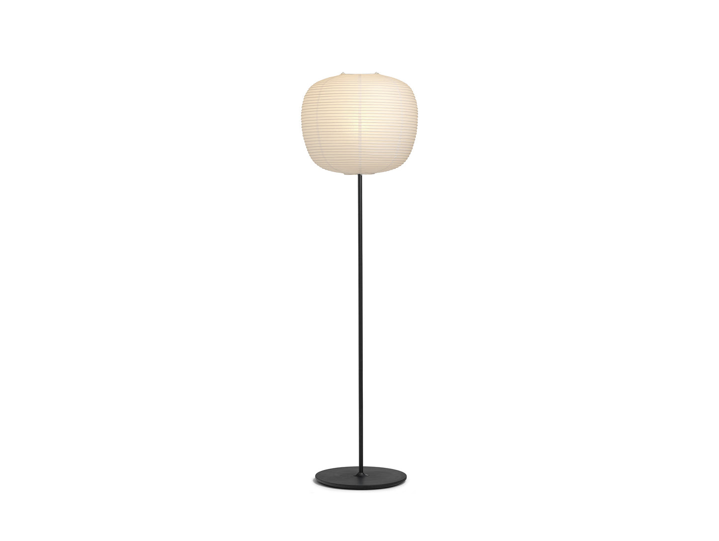 Common Floor Lamp by HAY - Peach / Soft Black Stem / Black Steel Base