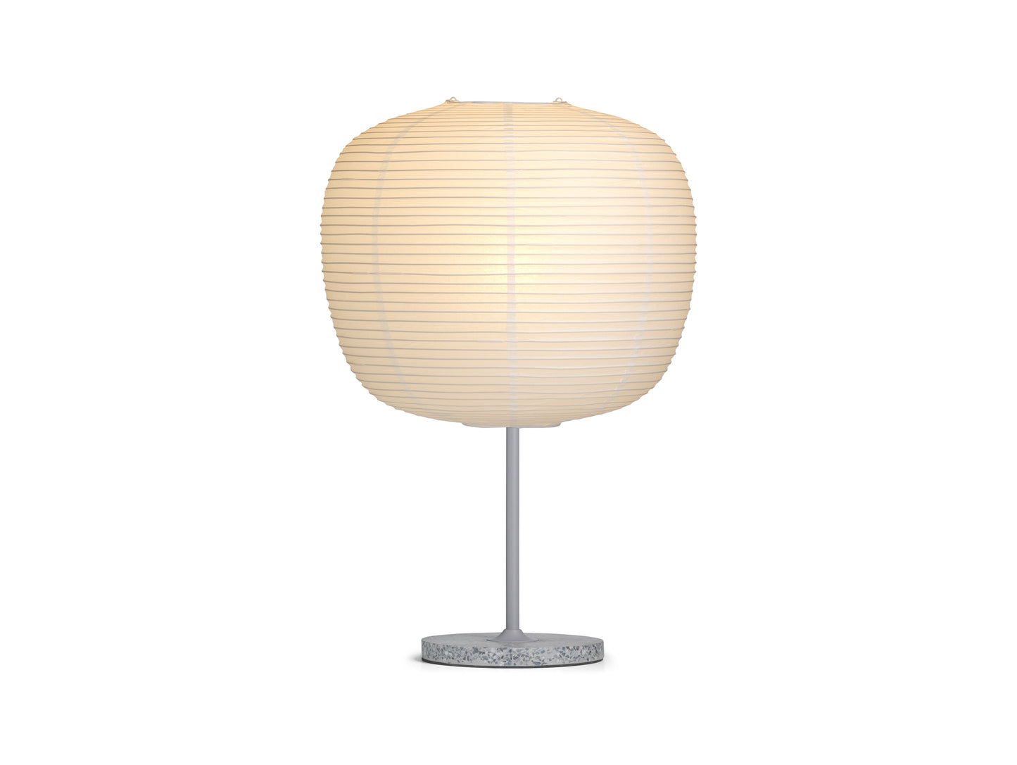 Common Table Lamp by HAY - Peach Shade / Summit Grey Stem / Grey Terrazzo Base