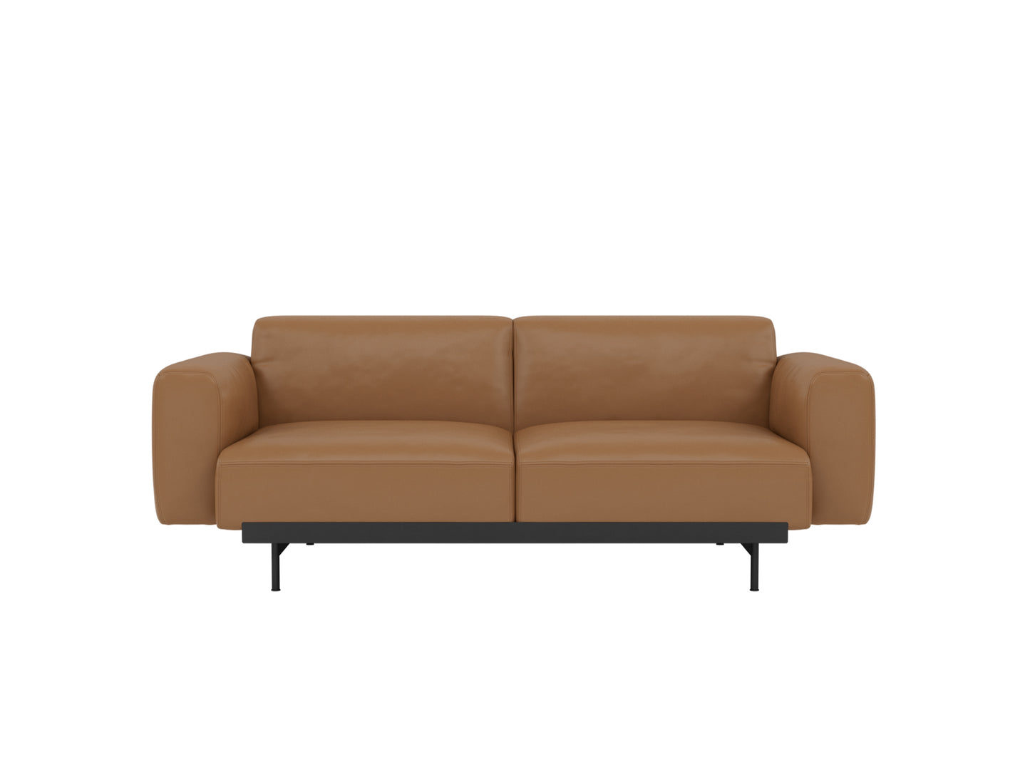 In Situ 2-Seater Modular Sofa by Muuto - Configuration 1 / Refine Leather Cognac