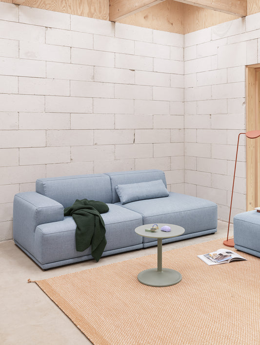 Connect Soft 2-Seater Modular Sofa by Muuto - Configuration 2 / Re-wool 718