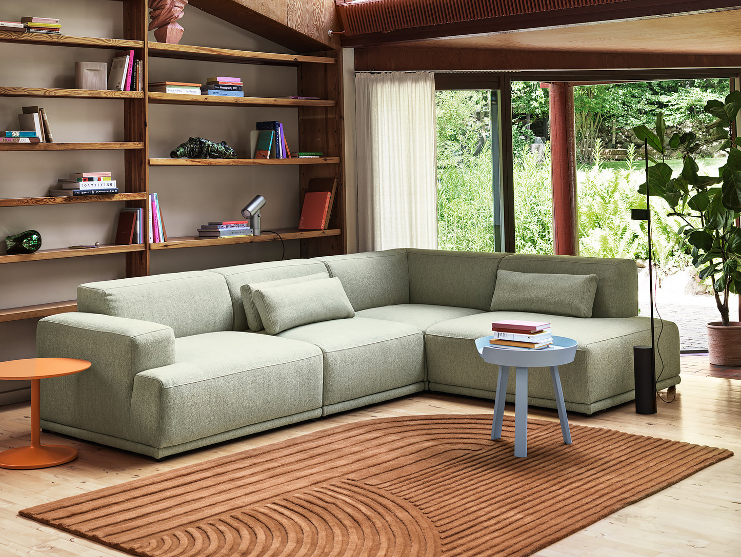 Connect Soft Corner Modular Sofa by Muuto - Configuration 2 (No Ottoman) / Ecriture 910