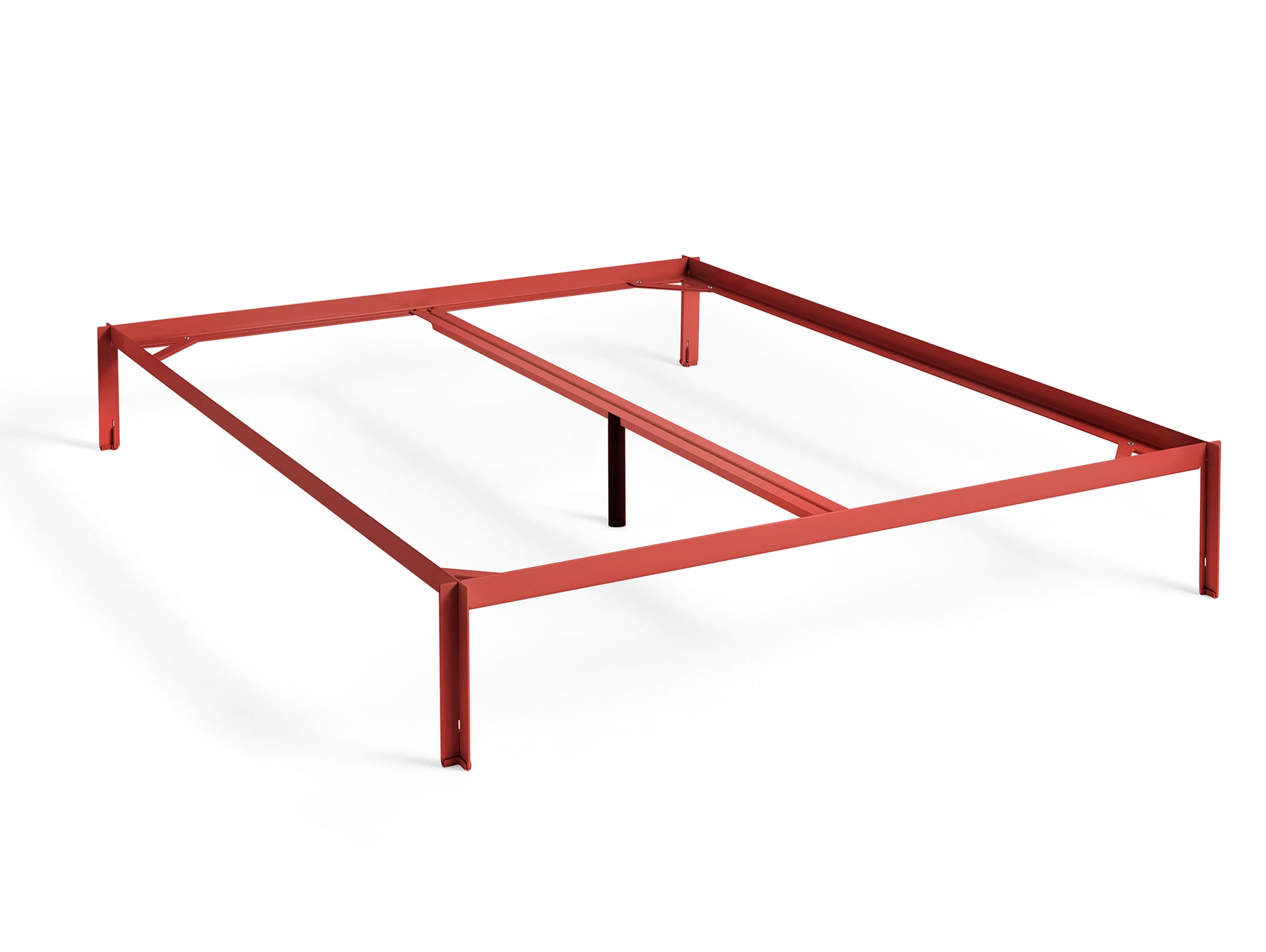 Connect Bed by HAY - King Size Bed (W 160 x L 200 cm) / Marron Red