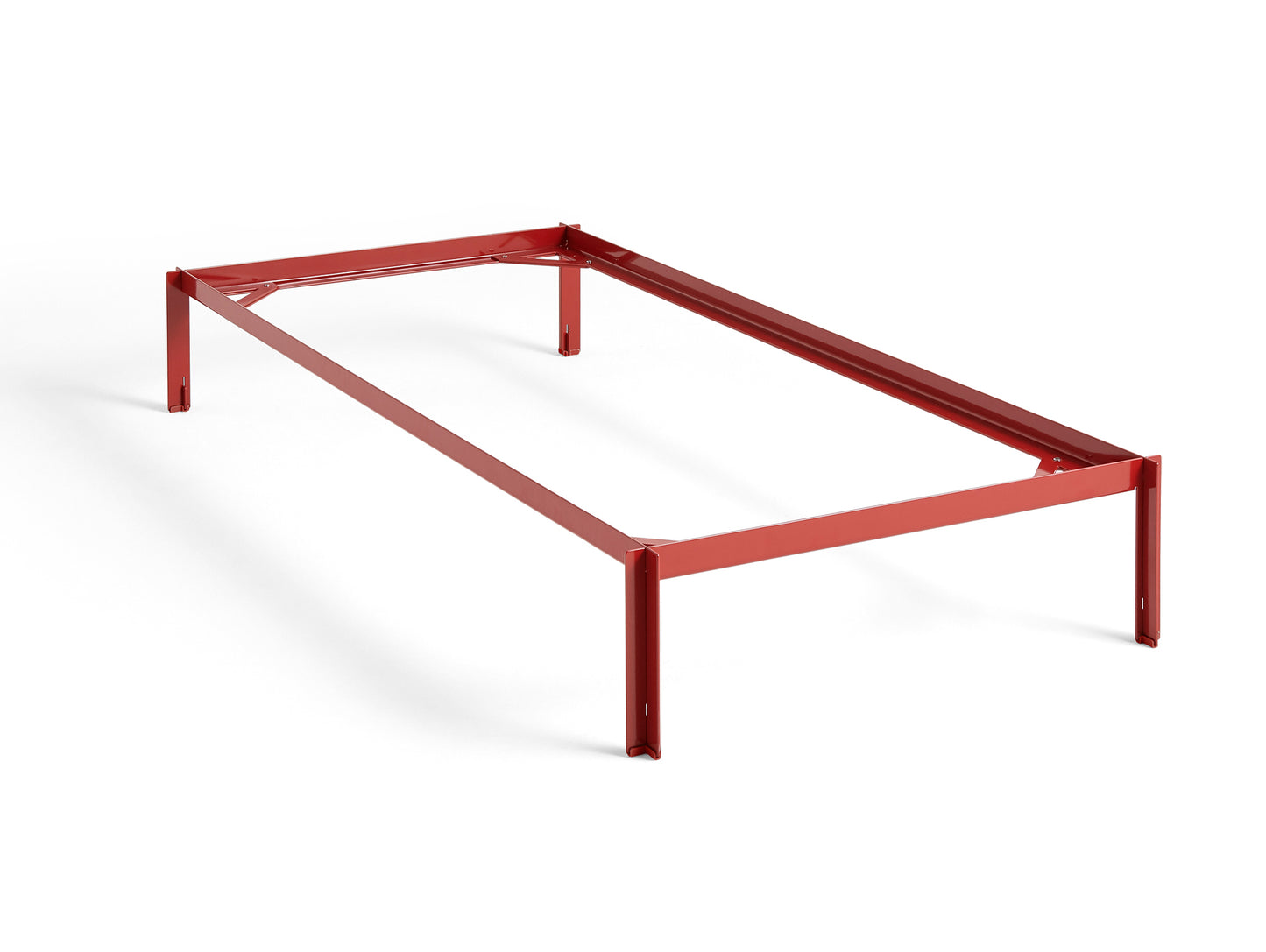 Connect Bed by HAY - Single Size Bed (W 90 x L 200 cm) / Maroon Red