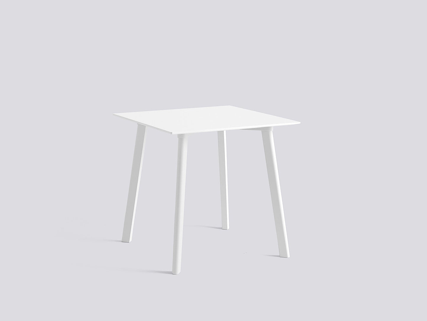 Copenhague Deux Table CPH 210 by HAY - 75x75 cm / Pearl White Lacquered Beech (Water-Based) / Pearl White Laminate
