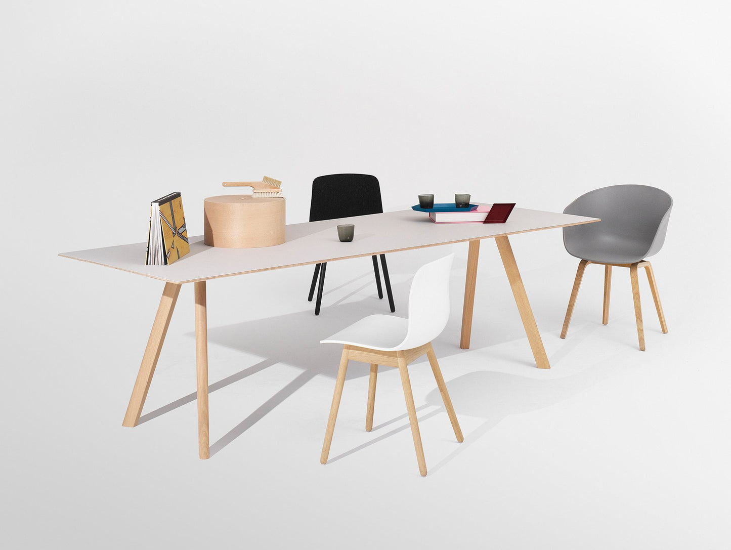 Copenhague Dining Table CPH30 by HAY - Grey Linoleum