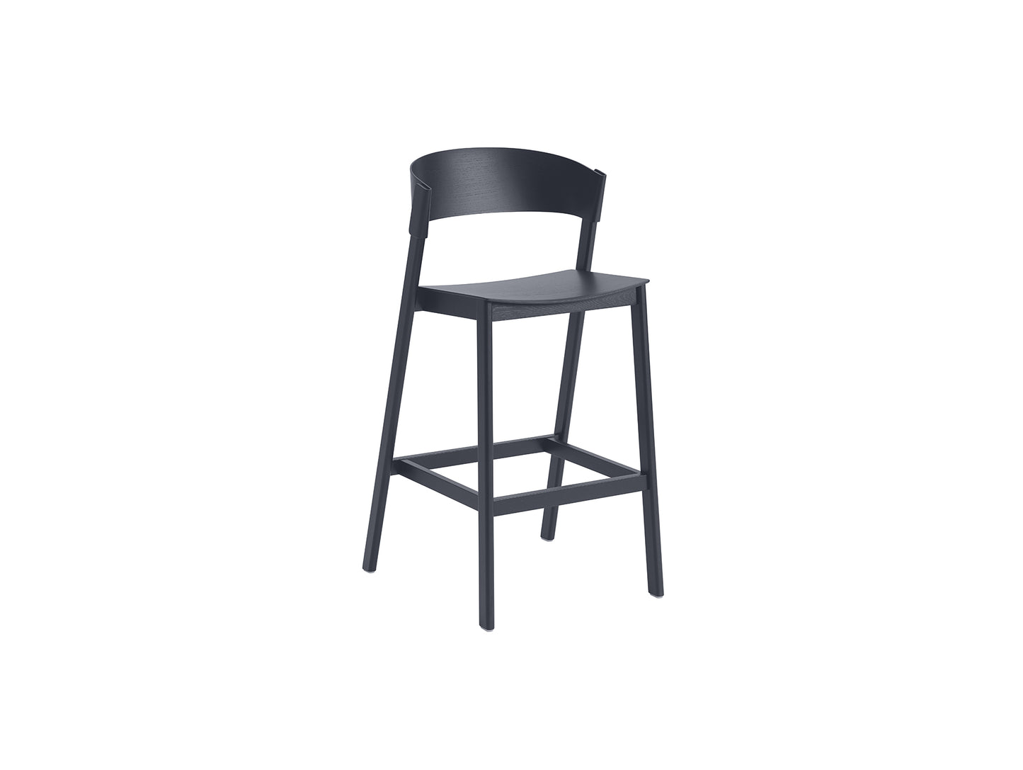 Cover Bar Stool by Muuto - Midnight Blue