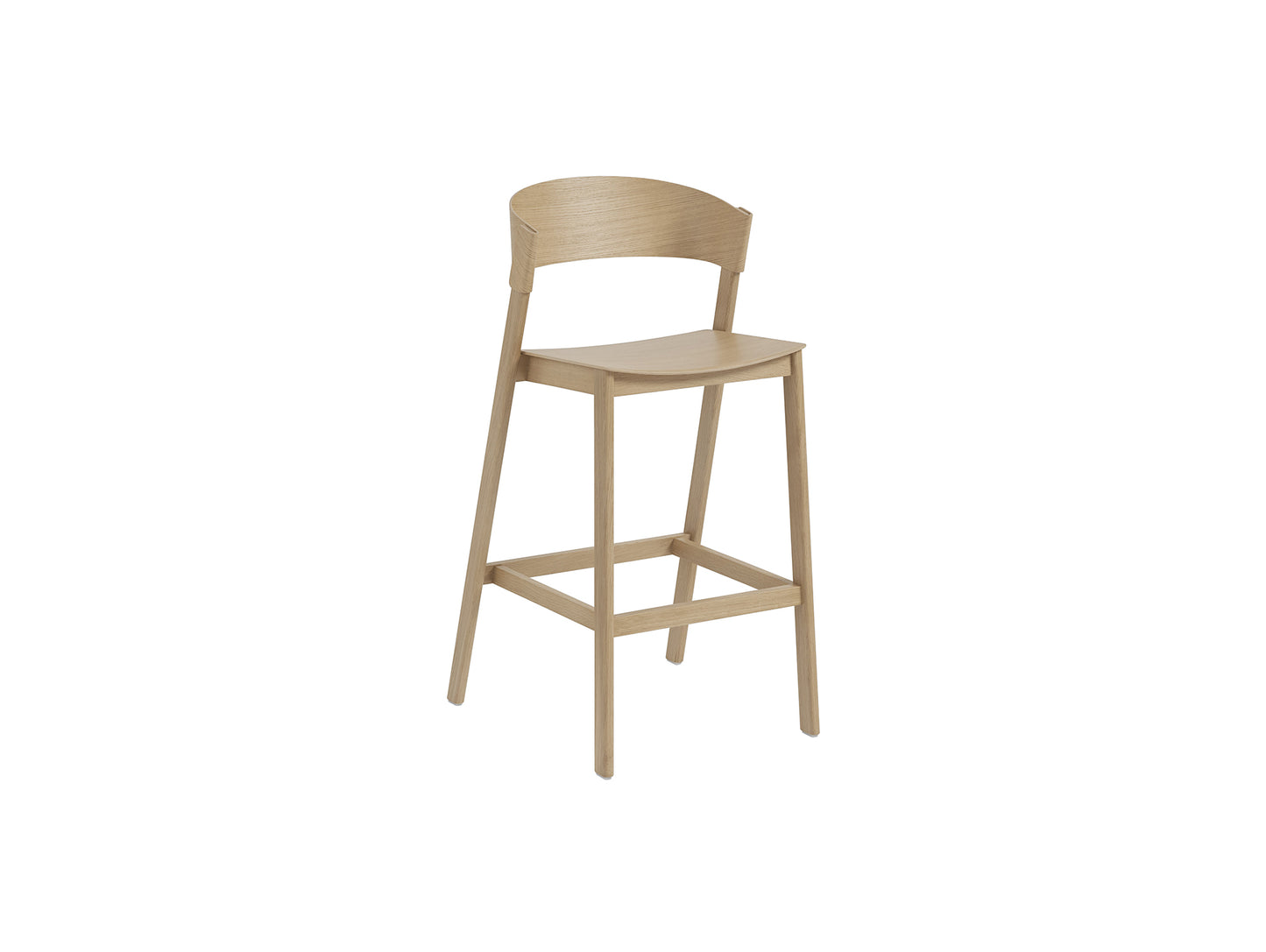 Cover Bar Stool by Muuto - Natural Oak