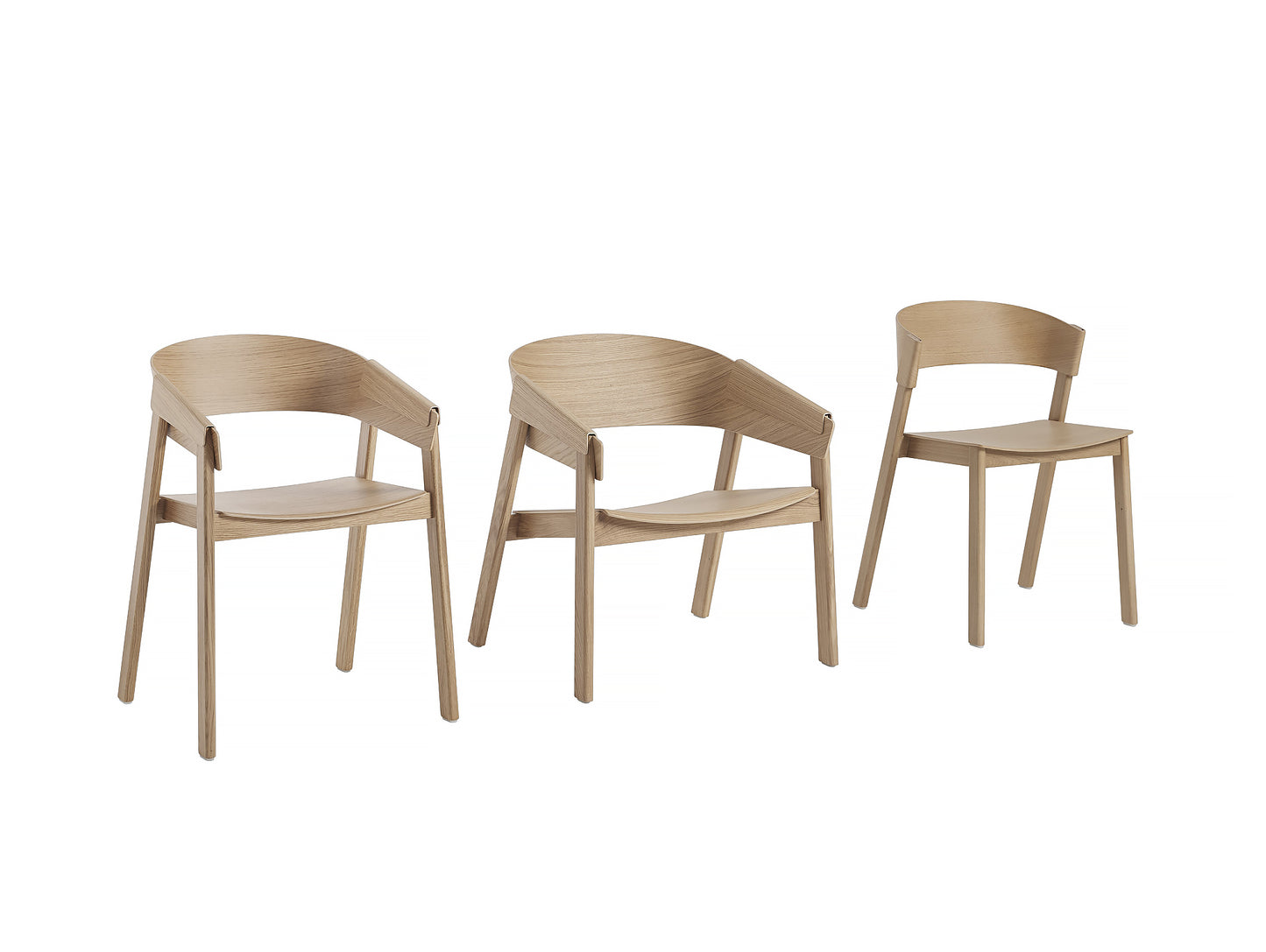 Natural Oak Cover Armchair by Muuto