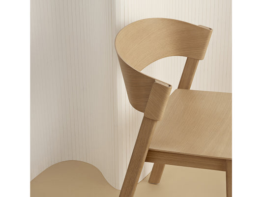 Natural Oak Cover Side Chair by Muuto