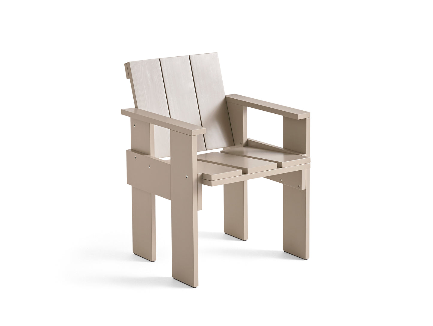 Crate Dining Chair by HAY - London Fog Lacquered Pinewood