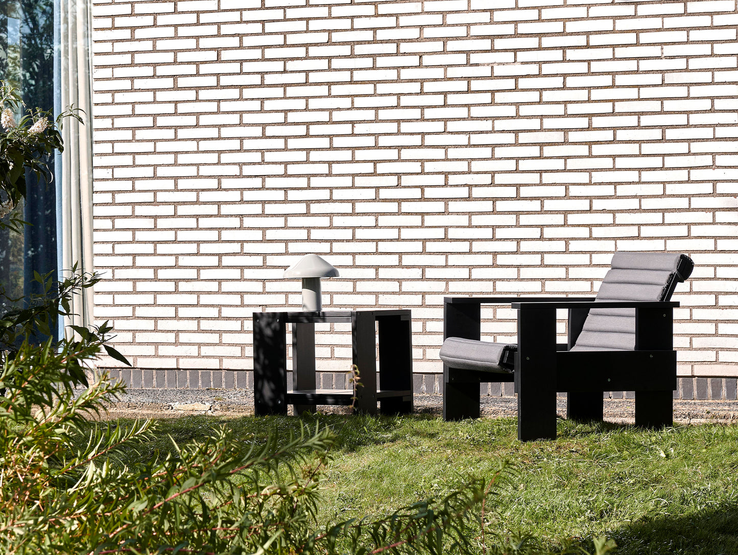 Crate Side Table by HAY - Black Lacquered Pinewood