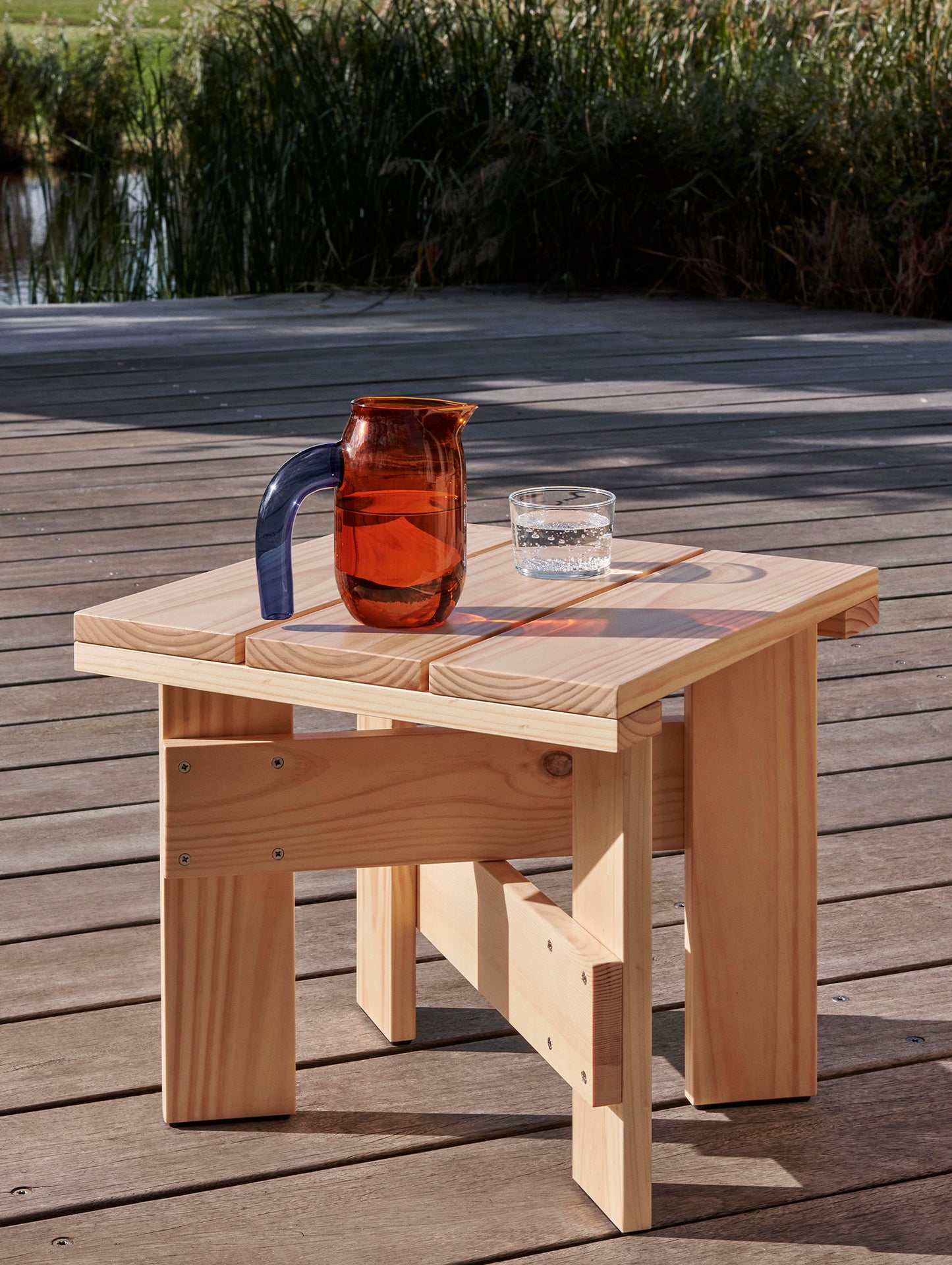 Crate Low Table by HAY - Lacquered Pinewood