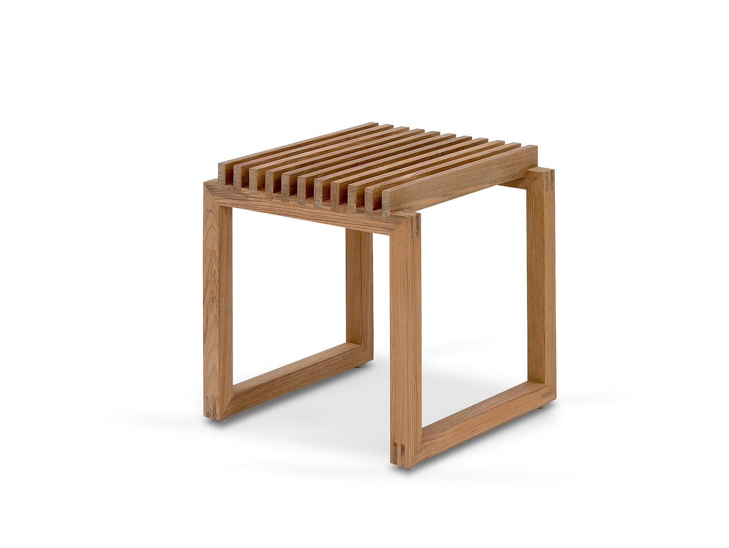 Untreated Teak Cutter Stool by Skagerak