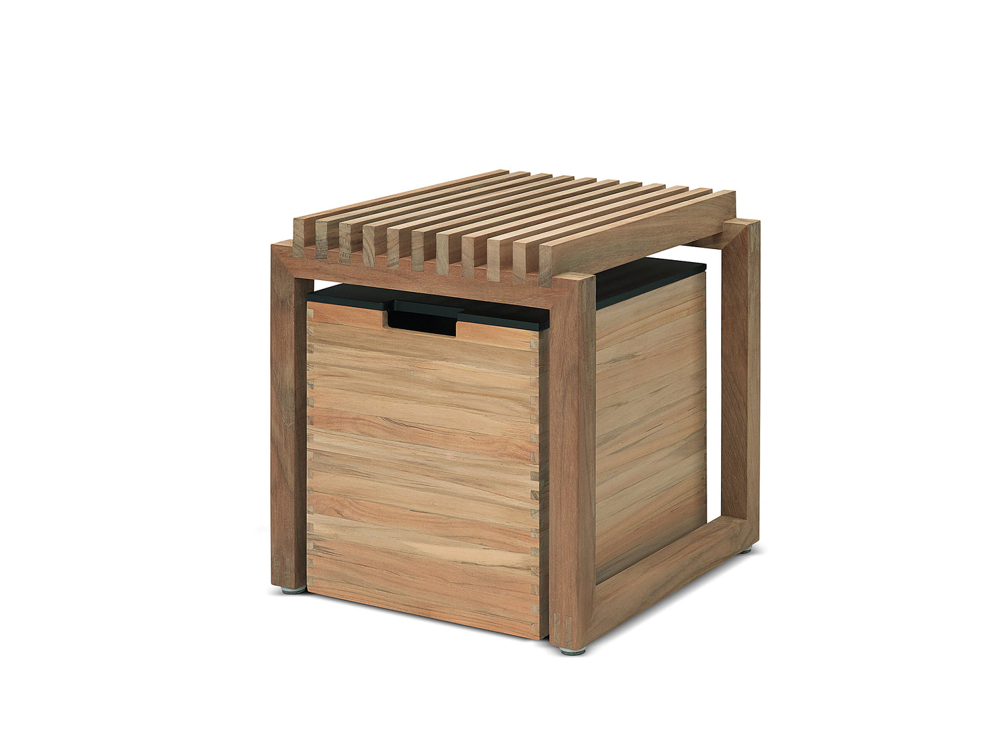 Untreated Teak Cutter Stool by Skagerak