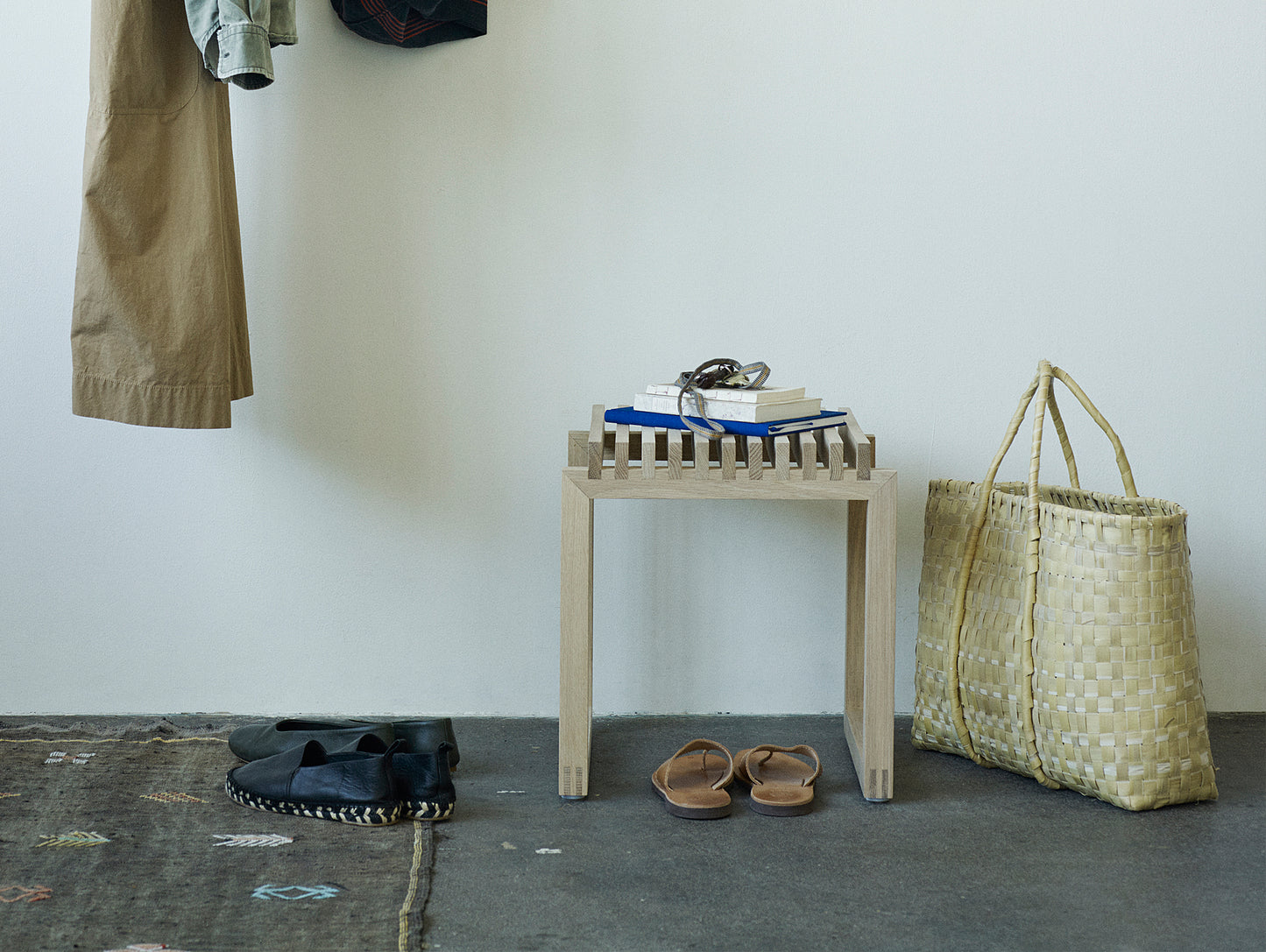 Untreated Oak Cutter Stool by Skagerak