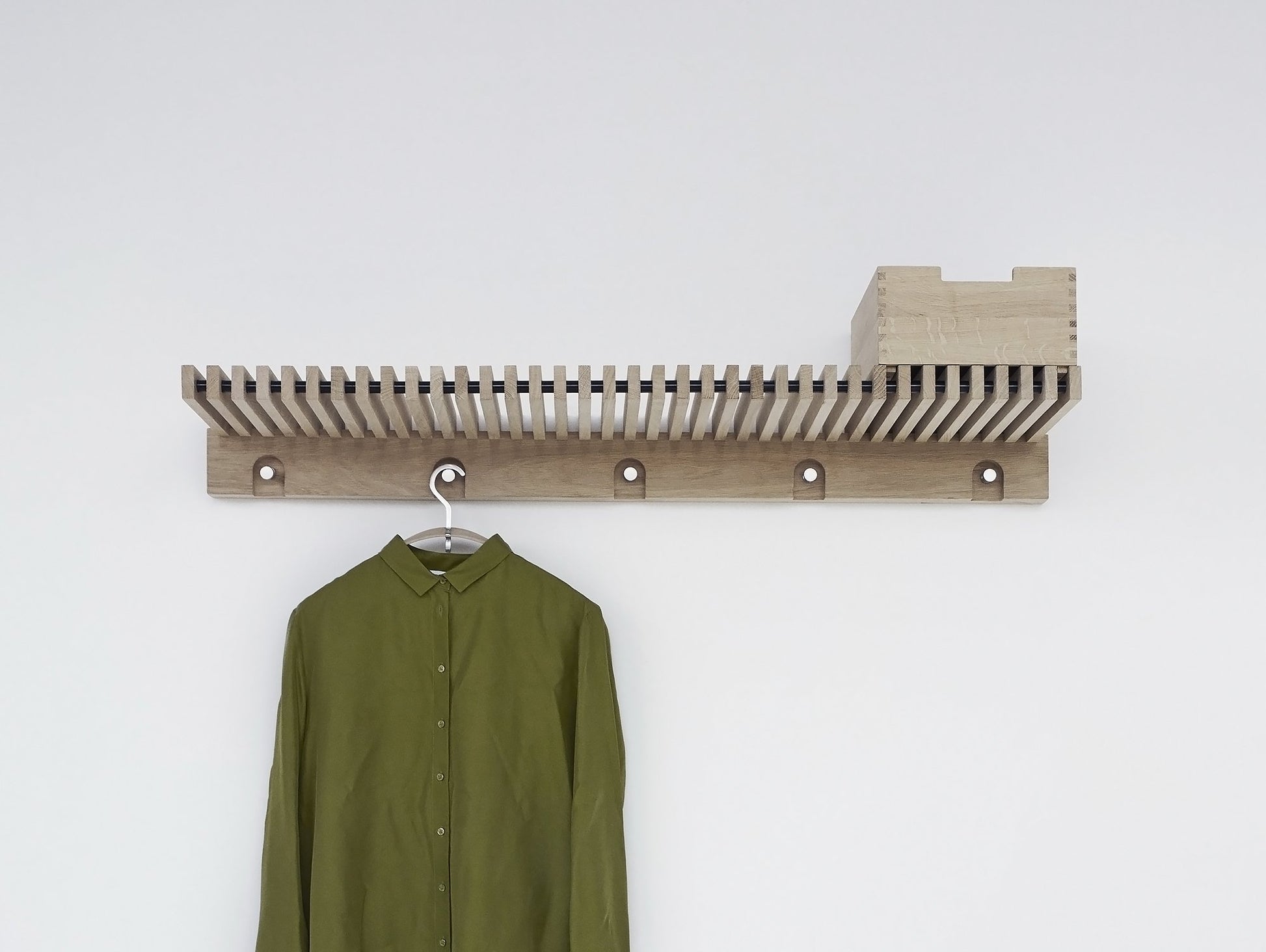 120 cm Untreated Oak Cutter Wardrobe by Skagerak