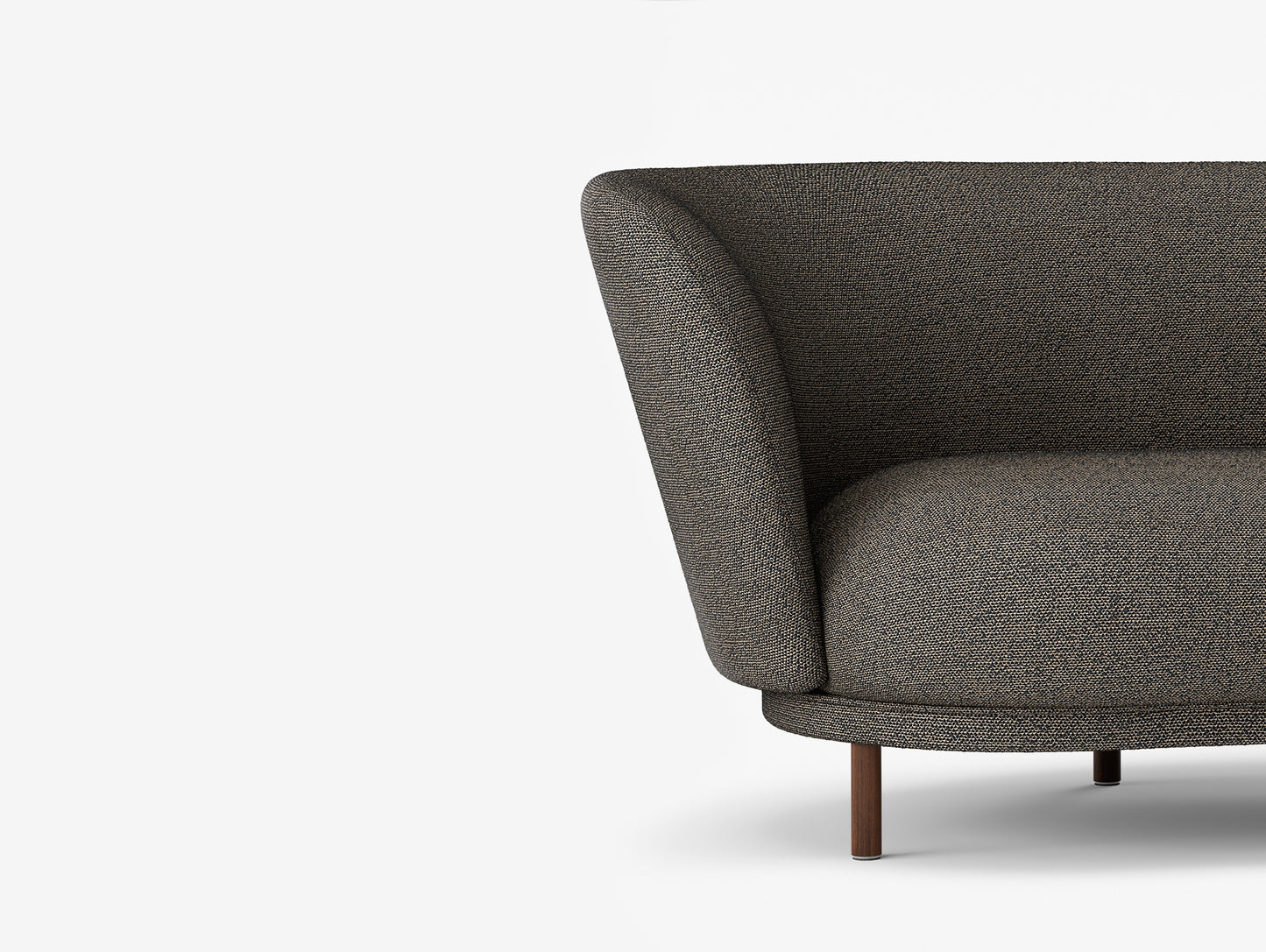 DANDY 4 SEATER SOFA SAHCO SAFIRE – 001/ Walnut Stained Beech