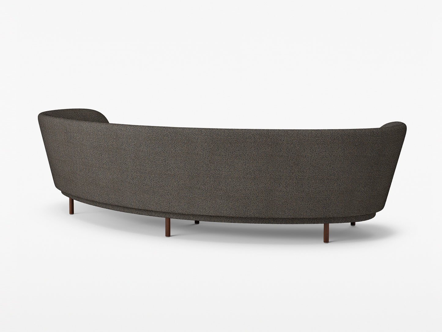 Dandy 4-Seater Sofa by Massproductions - Walnut Stained Beech / Safire 001