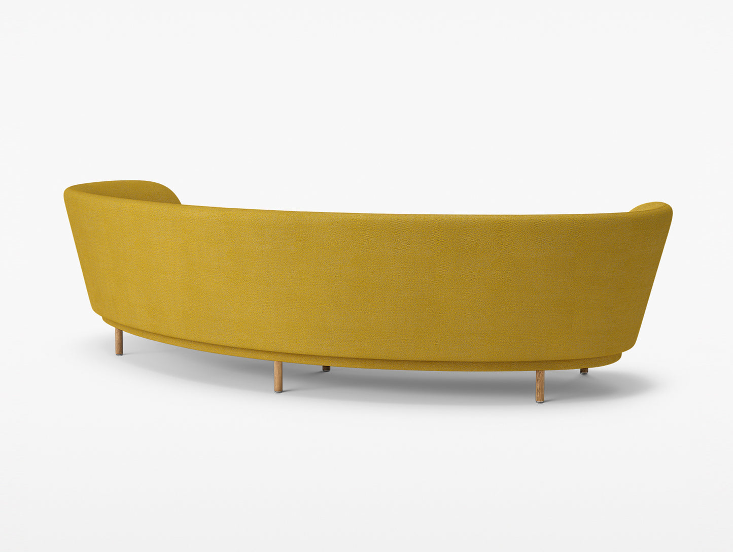 Dandy 4-Seater Sofa by Massproductions - Natural Oak / Safire 017