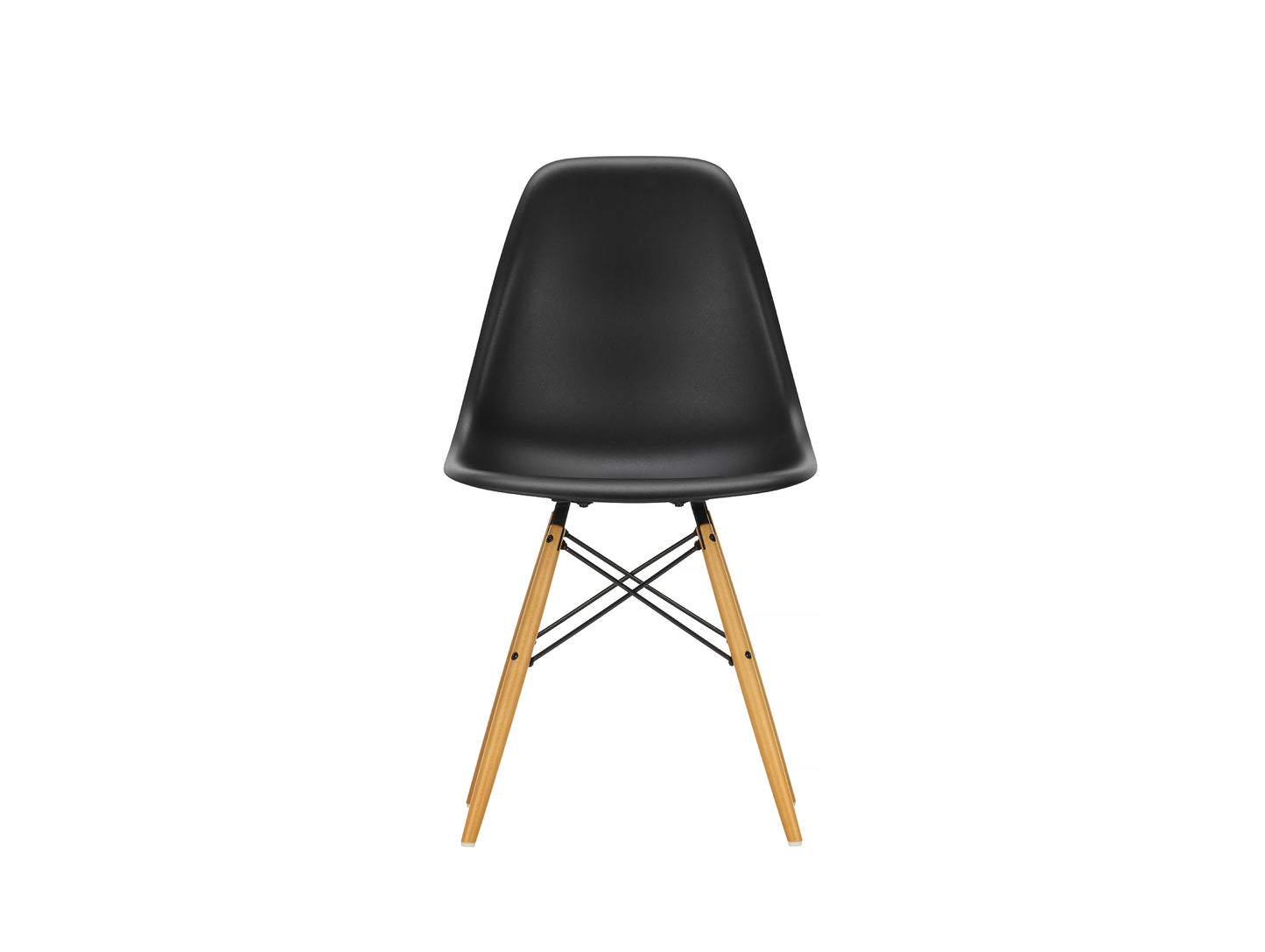 Vitra Eames DSW Plastic Side Chair - Deep Black 12