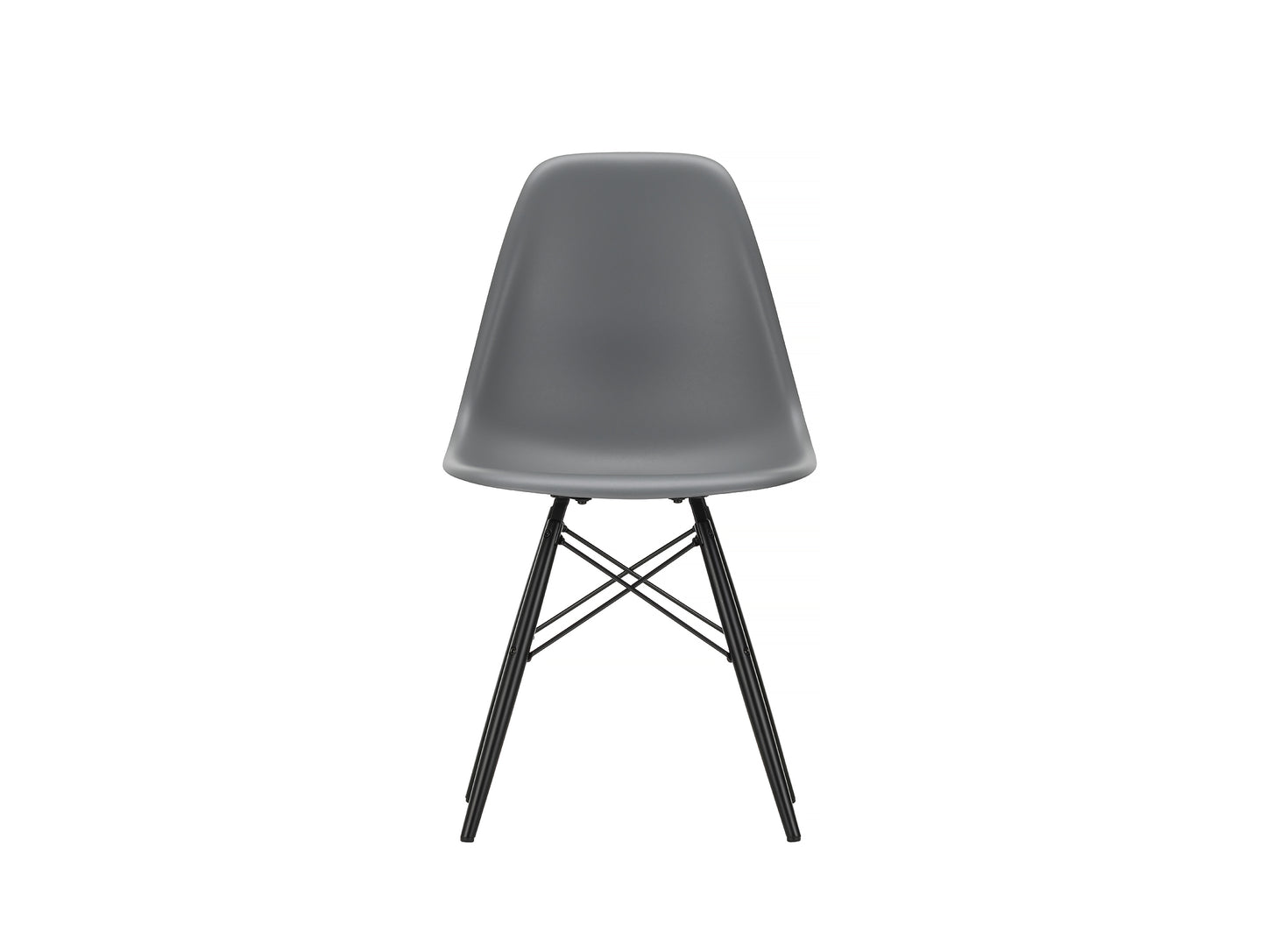 Vitra Eames DSW Plastic Side Chair - Granite Grey 56