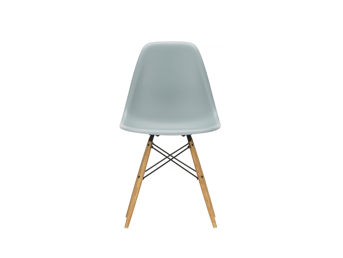 Vitra Eames DSW Plastic Side Chair - Light Grey / Golden Ash