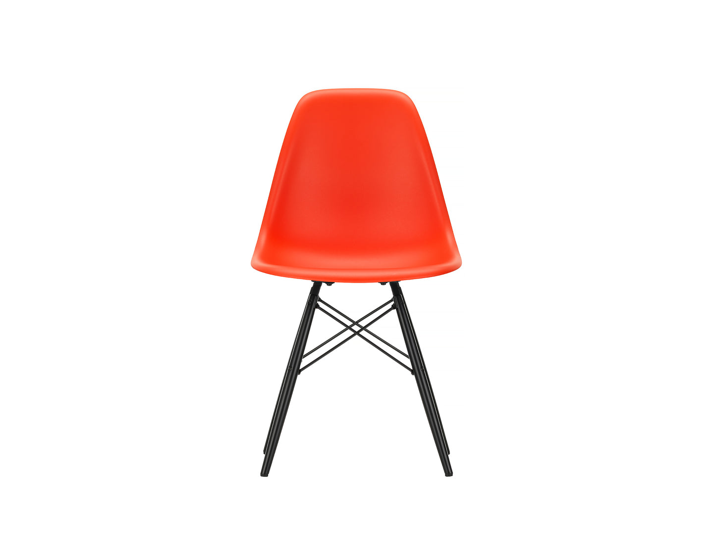 Vitra Eames DSW Plastic Side Chair - Poppy Red 03