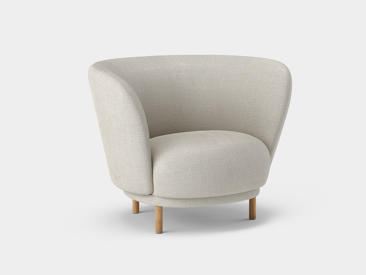 Dandy Armchair by Massproductions - Safire 007 / Natural Oak