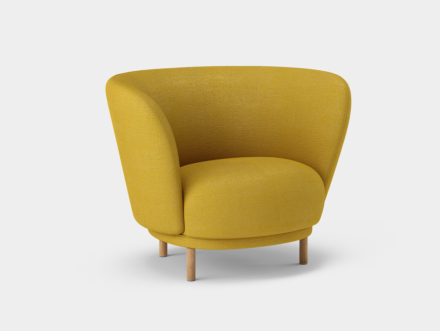 Dandy Armchair by Massproductions - Safire 017 / Natural Oak