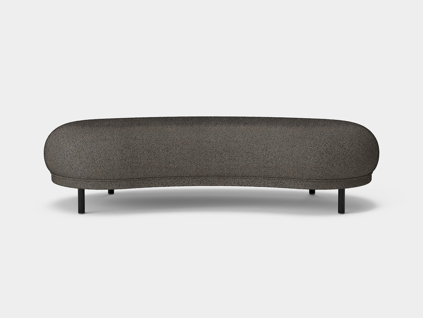 Dandy Ottoman by Massproductions - Safire 001 / Black Oak Base