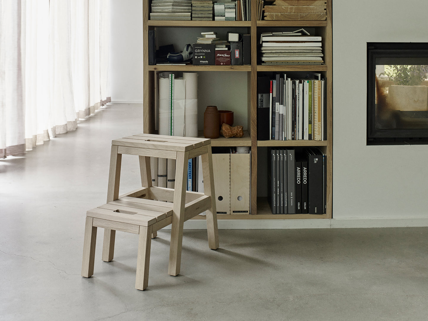 Dania Step Stool, Oak - by Skagerak