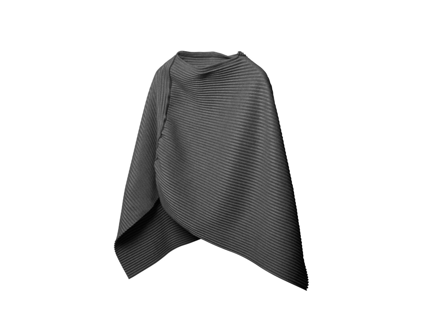 Dark Grey Pleece Short Poncho by Design House Stockholm