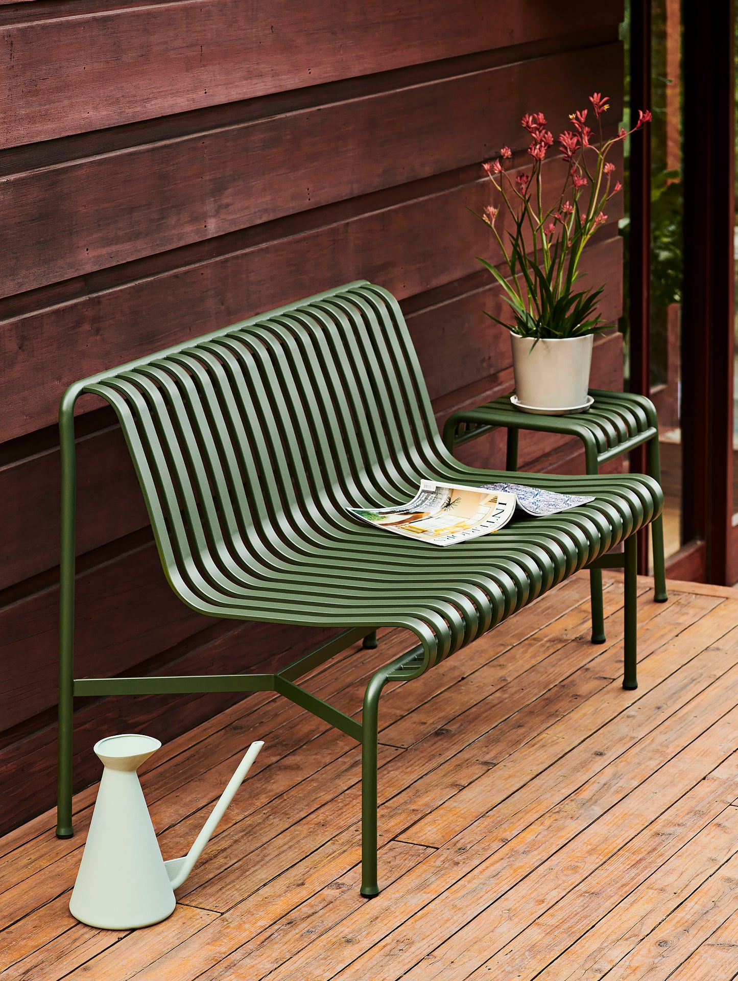 HAY Palissade Dining Bench - Olive