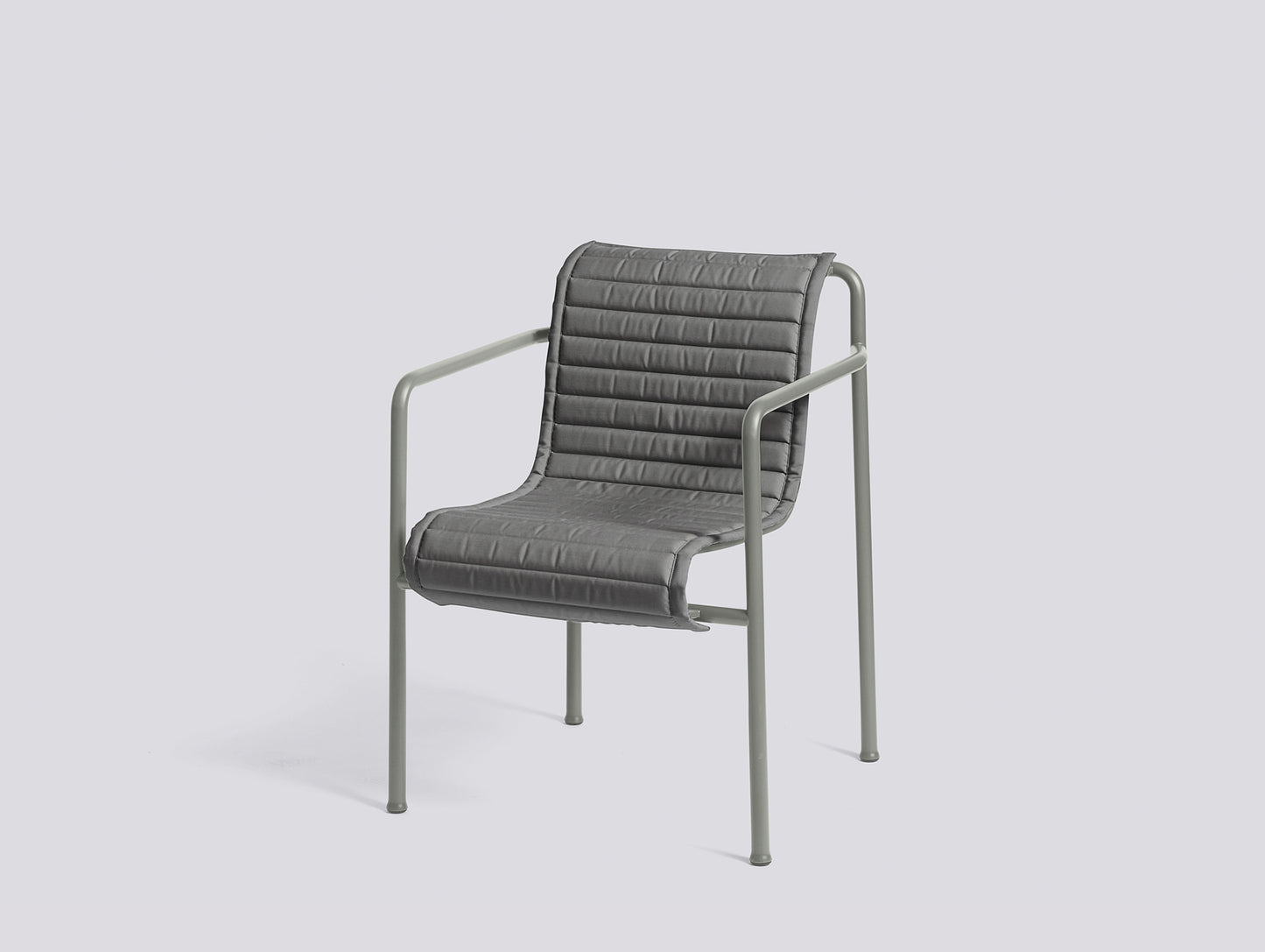 Palissade Quilted Cushions by HAY - Dining Armchair, Anthracite